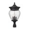 Z-Lite Davina 4 Light Outdoor Post Mount Fixture, 12in. W x 25.25in. H, Black 5016PHBR-BK - alternate 1